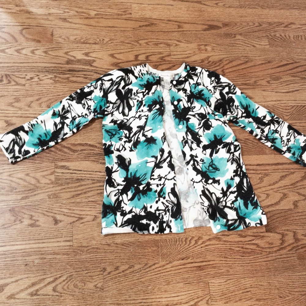 Susan Bristol floral cardigan